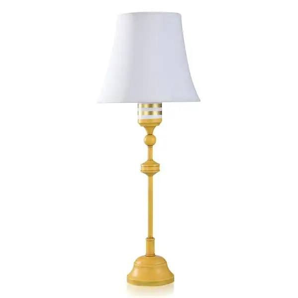 Dann Foley - Lifestyle Table Lamp - Yellow Finish - White Shade