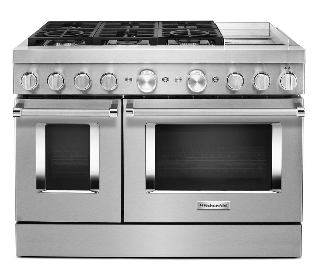 KitchenAid 483939 CommercialStyle Dual Fuel Range with Griddle  KFDC55