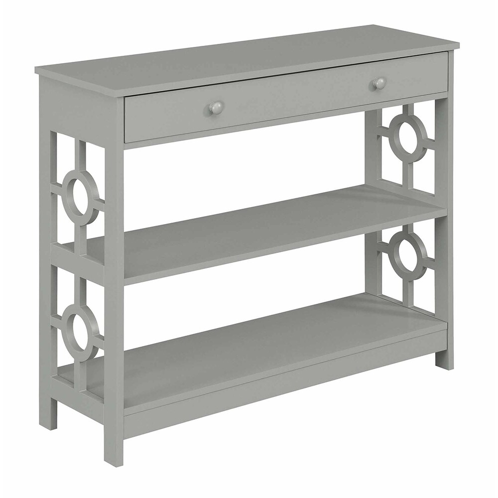 Convenience Concepts Ring 1 Drawer Console Table with Shelves