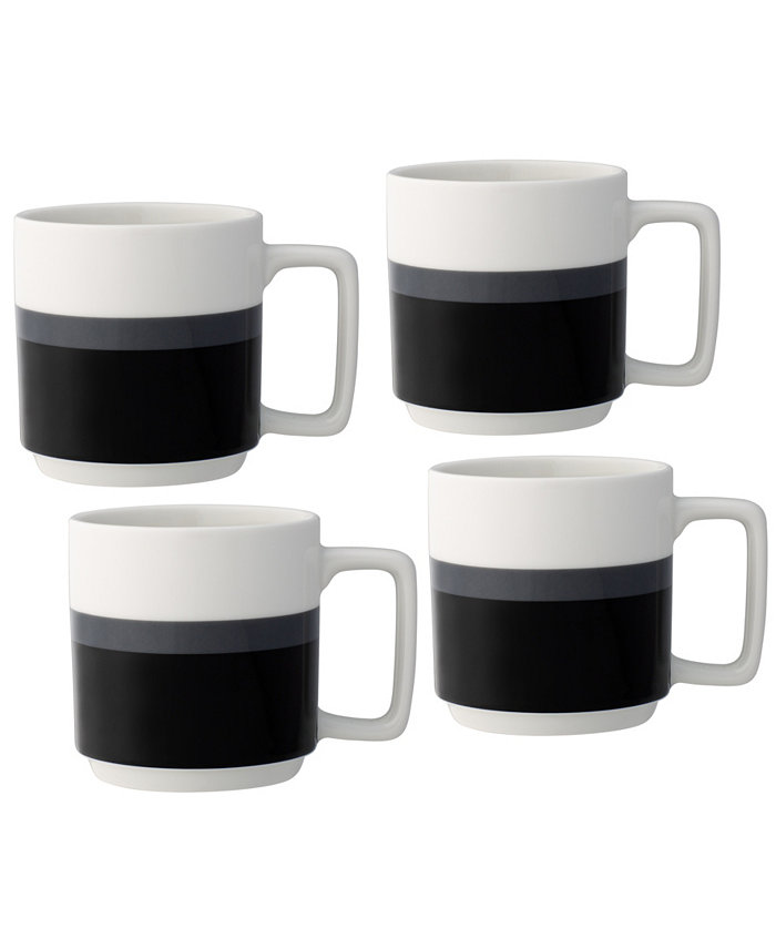 Noritake ColorStax Stripe Mugs Set of 4