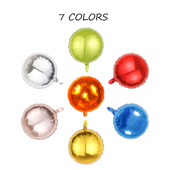 Aspire 12 Pcs 18 Inch Round Shaped Foil Balloons  ...