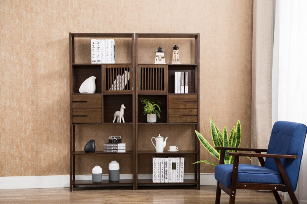 Selma Bamboo Bookcase   Transitional   Bookcases   by Boraam Industries  Inc.  Houzz