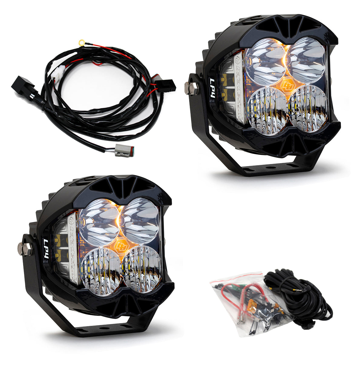 Baja Designs LP4 Pro LED Driving Combo Clear Lens Pair 297803