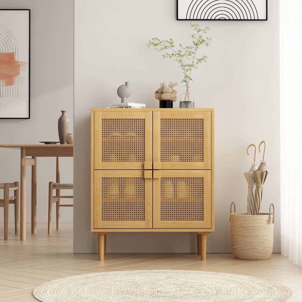 Rattan Mesh Storage Cabinet   N/A