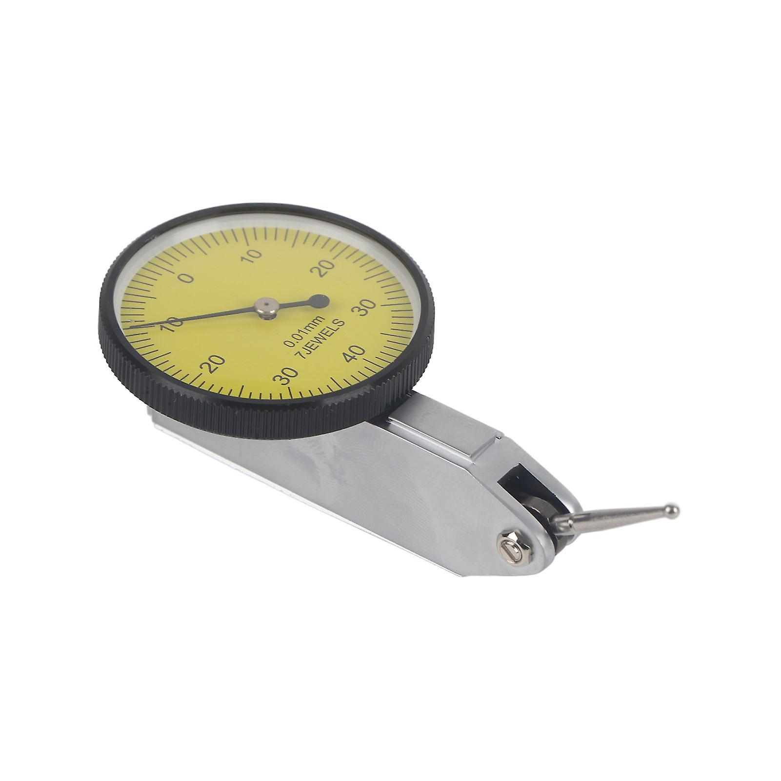 Precision 0.01mm Lever Dial Test Indicator Meter Tool Kit Gage With Grey Case