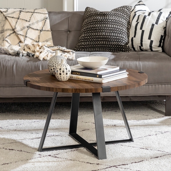 Middlebrook Designs Barnett Round Metal Wrap Coffee Table