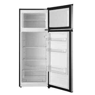 Vissani 7.1 cu. ft. Top Freezer Refrigerator in Stainless Steel Look MDFF7SS