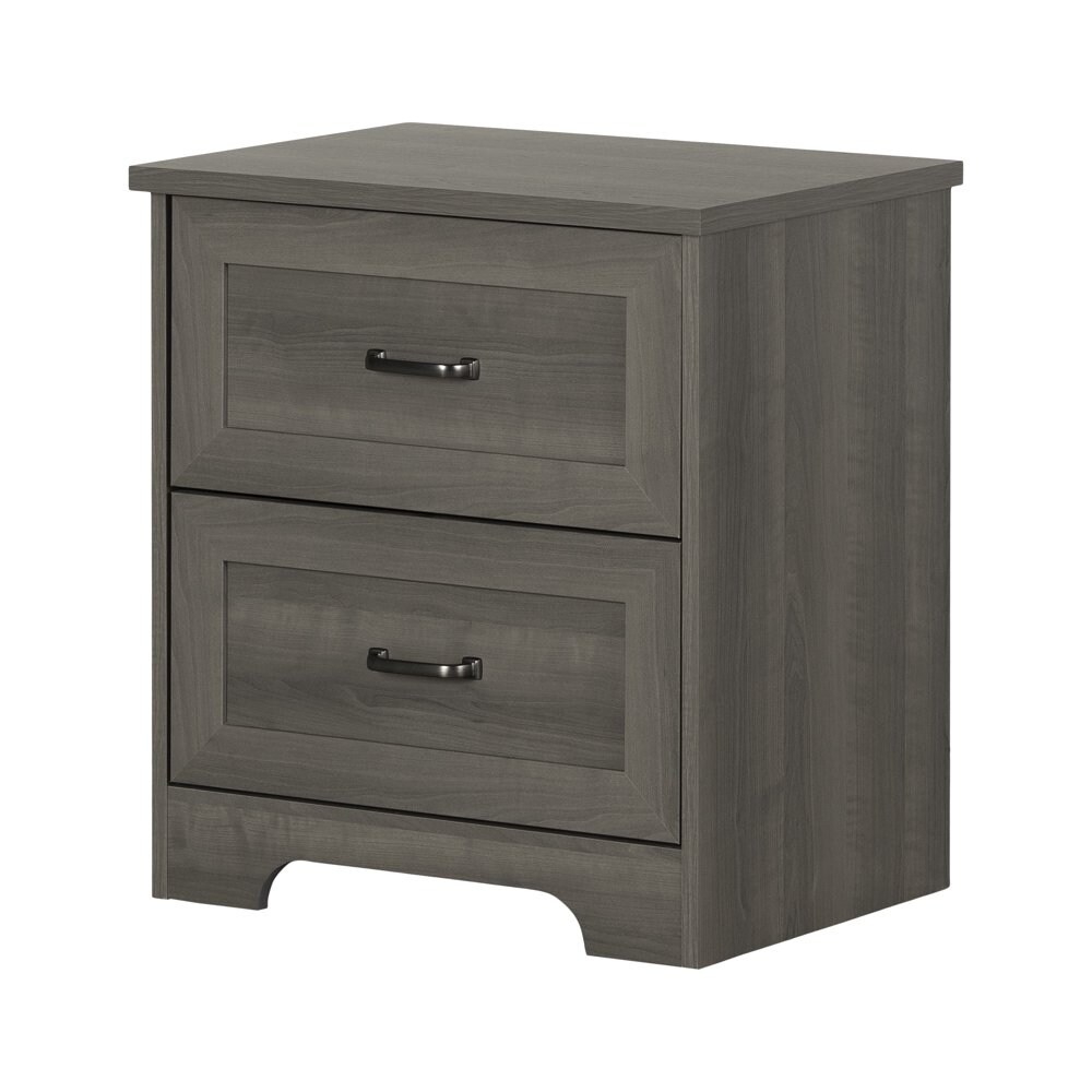 Prairie 2-Drawer Nightstand Gray - - 38045617