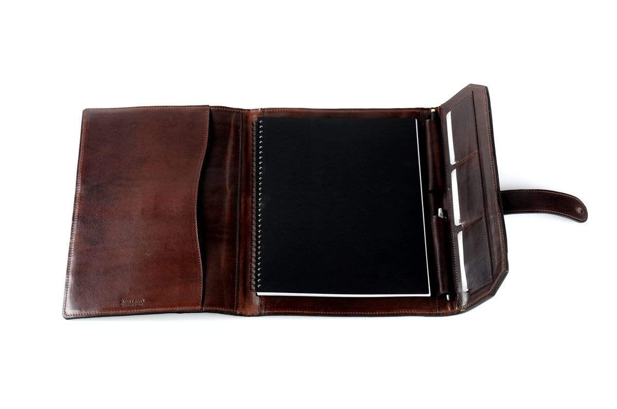 Vachetta Leather Post-Strap Padfolio