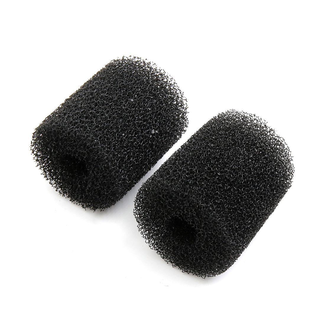 2pcs Black 2.6 Inch Dia Cylinder Pre-Filter Sponge Filter Media for Aquarium