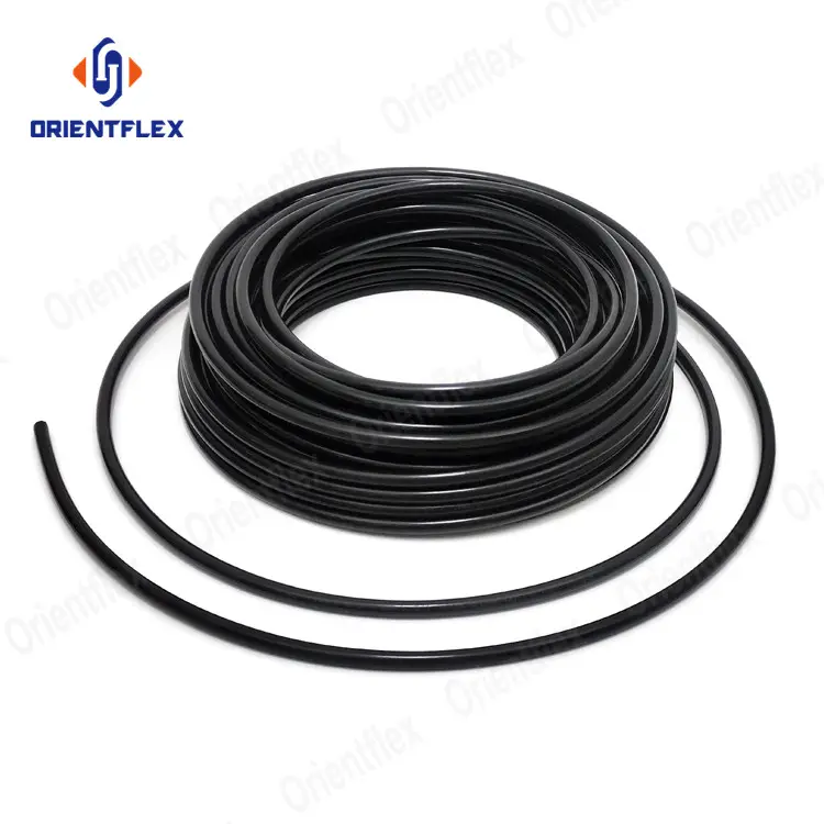 110*4 5Mm 6Mm Tubos De Hdpe 50Mm 120Mm Diameter Pe Water Supply Black Pipe With Yellow Stripe