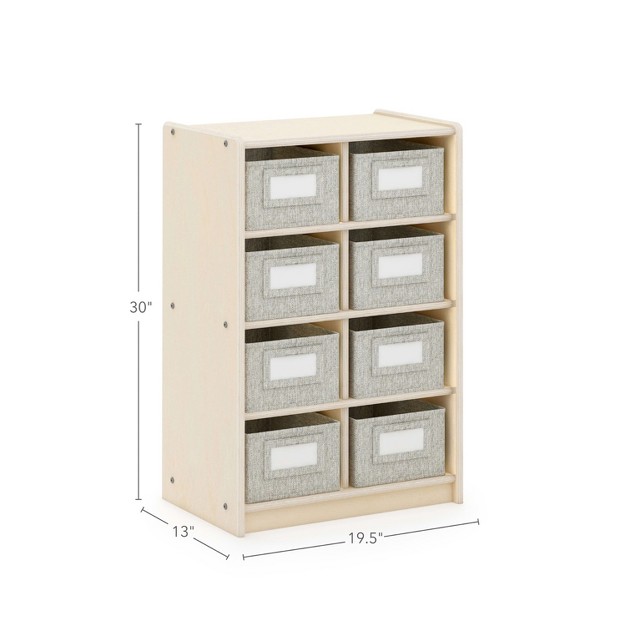 Guidecraft Edq 8 Cubby Bin Storage Organizer