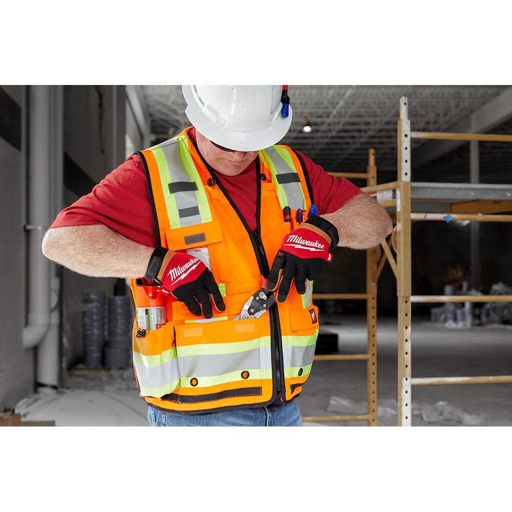 Milwaukee High Vis Surveyors Safety Vest Class 2 48-73-5161M910 from Milwaukee