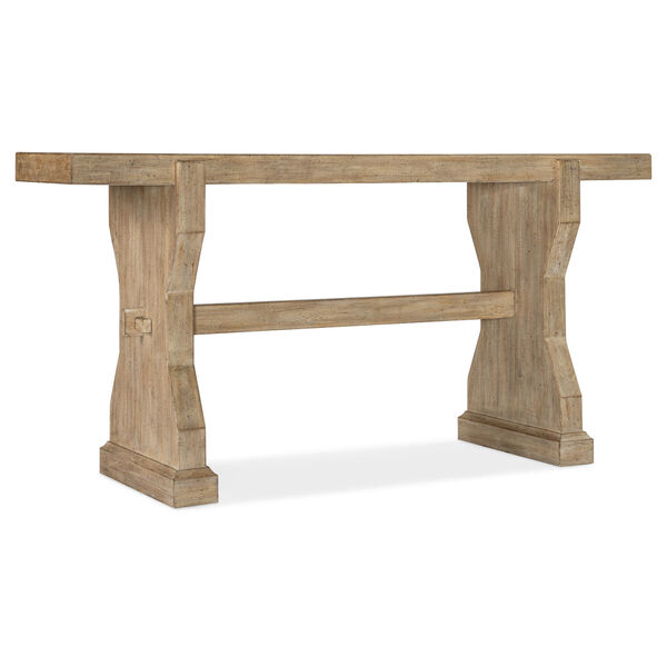 Commerce and Market Light Natural Trestle Sofa Table