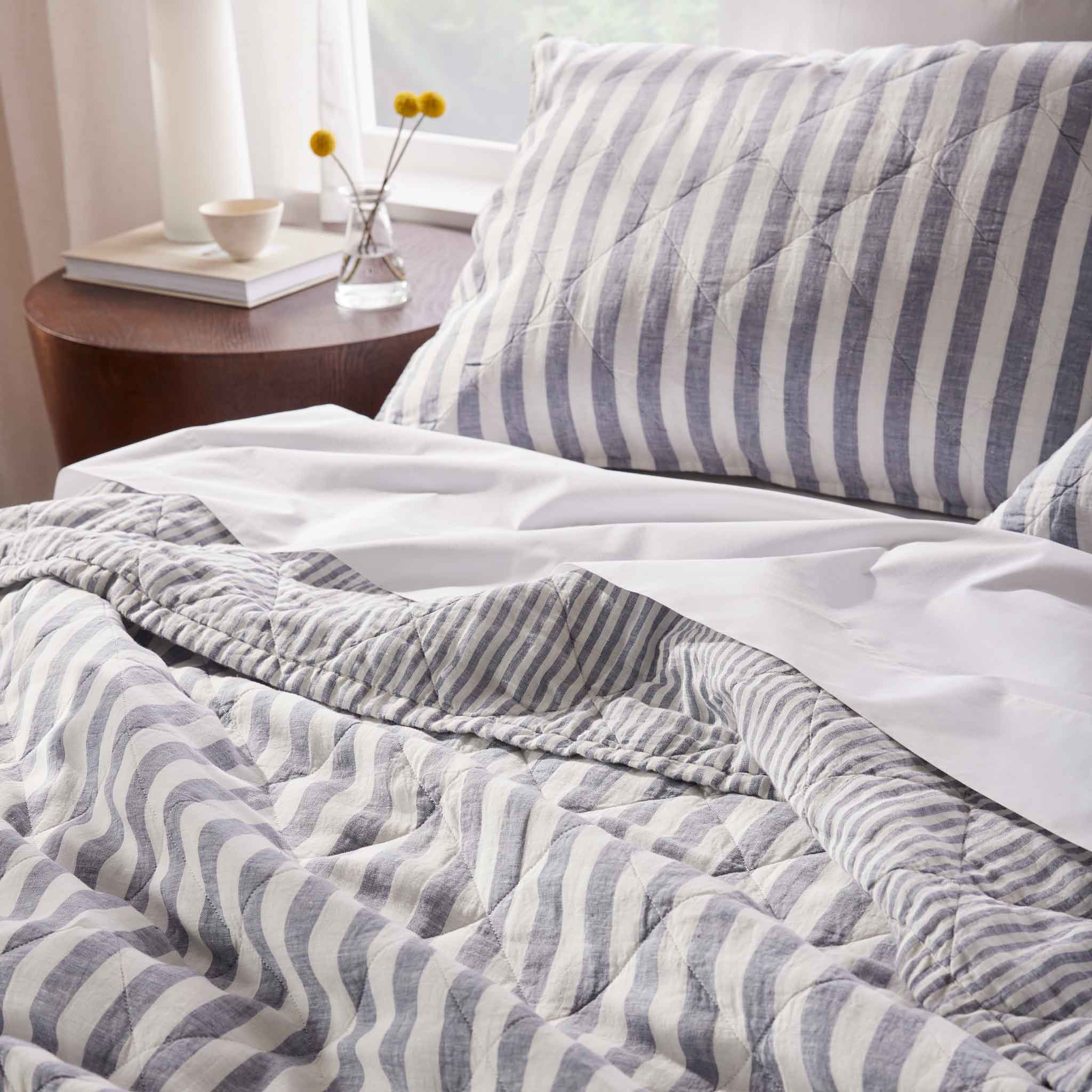 Reversible Linen Quilted Shams - Last Call