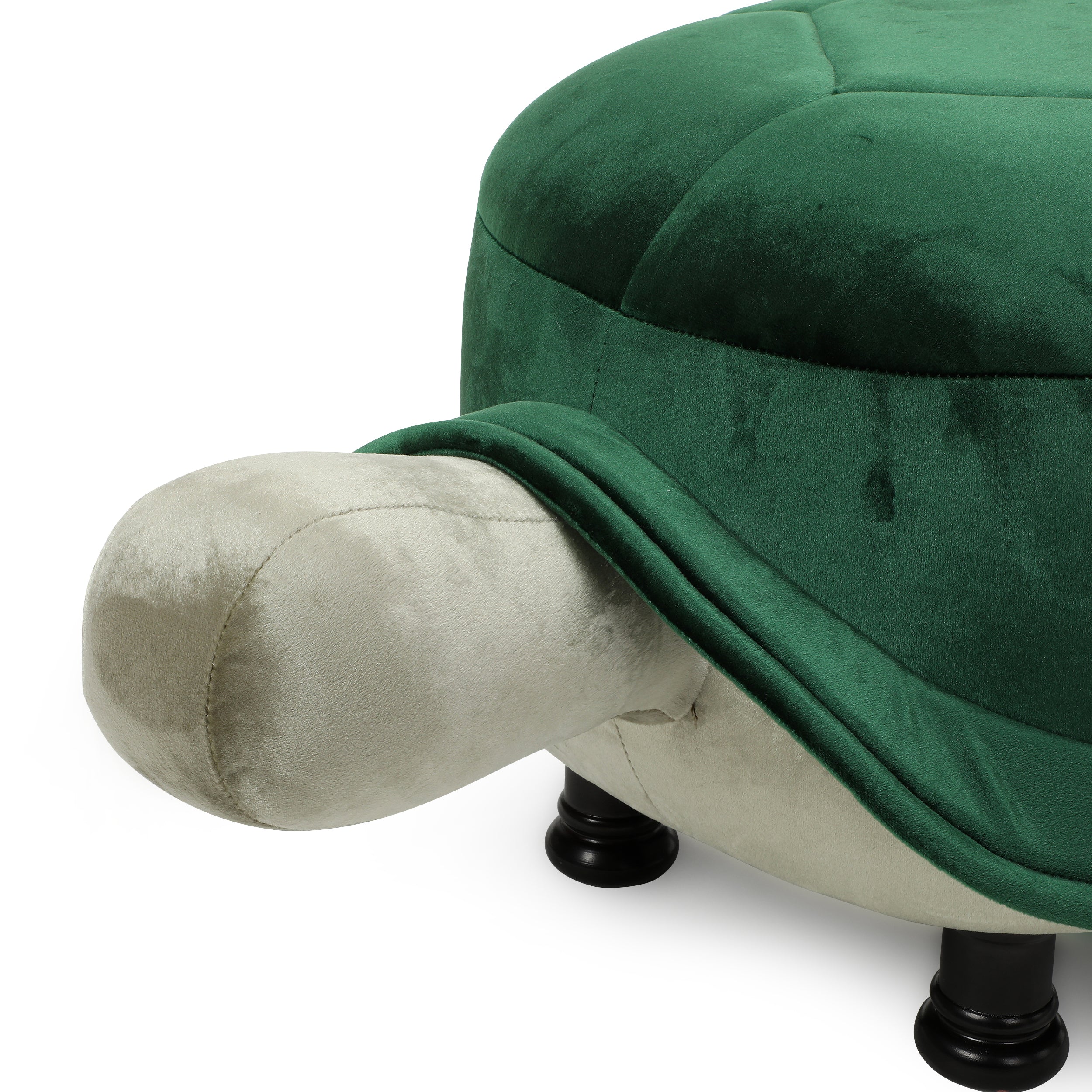 Azariah Velvet Turtle Ottoman