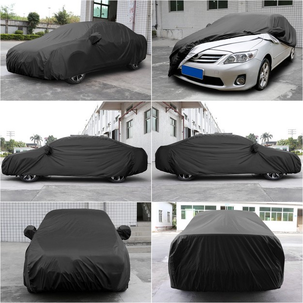 Unique Bargains Breathable Snowproof Waterproof Car Cover W Mirror Pocket