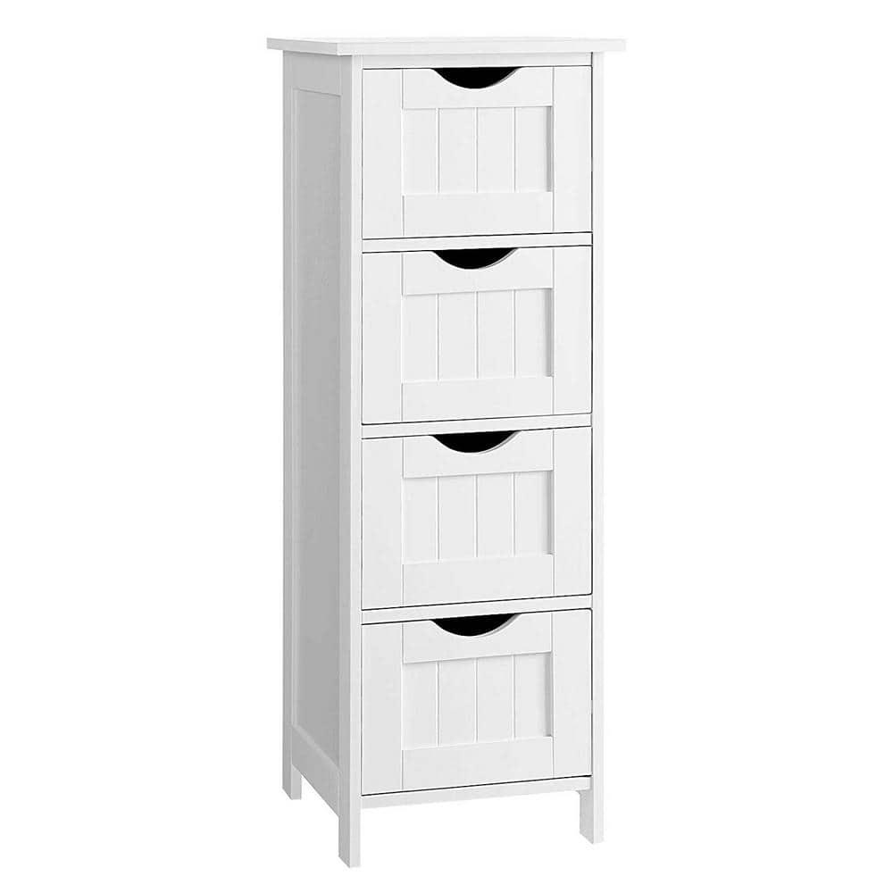 Nestfair 118 in W Space Saver Bathroom Storage Cabinet in White