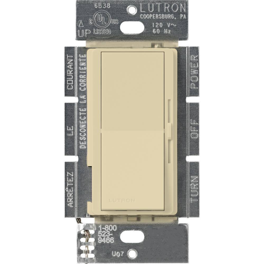 Lutron Diva Dimmer Switch for Magnetic Low Voltage 450-WattSingle-Pole Ivory (DVLV-600P-IV) DVLV-600P-IV