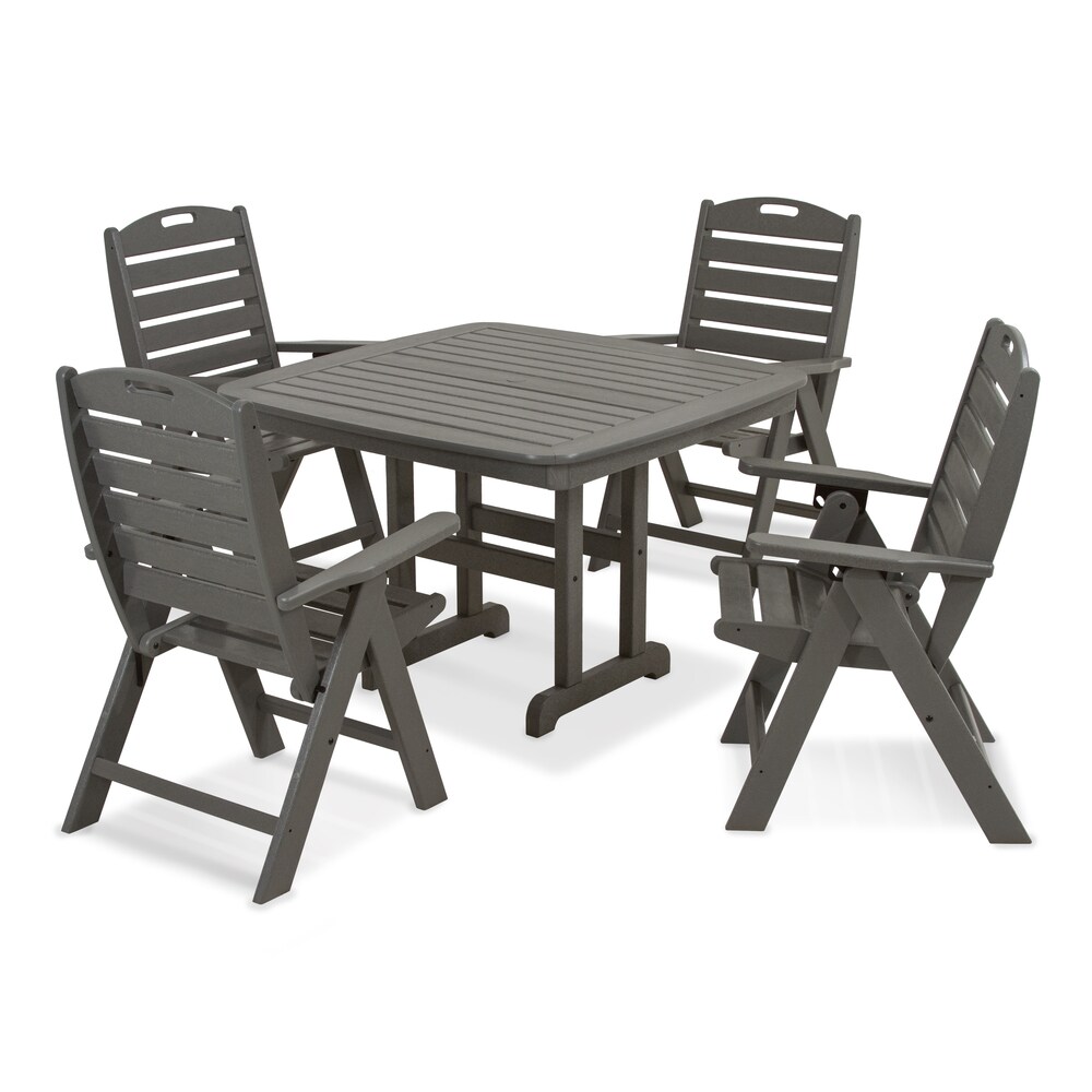 POLYWOOD Nautical 5 Piece Dining Set