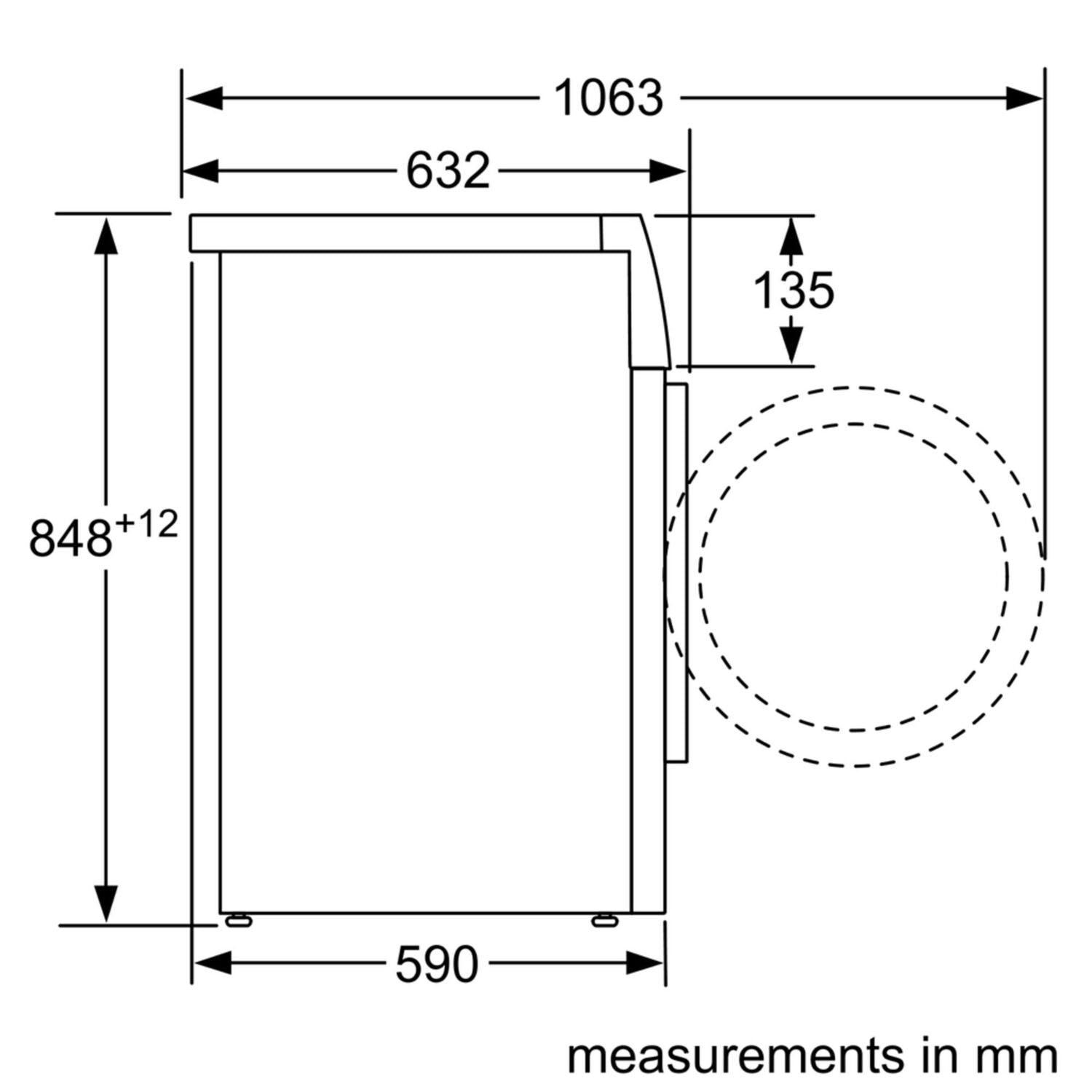 Bosch WGA12400UC 300 Series Compact Washer 1400 Rpm