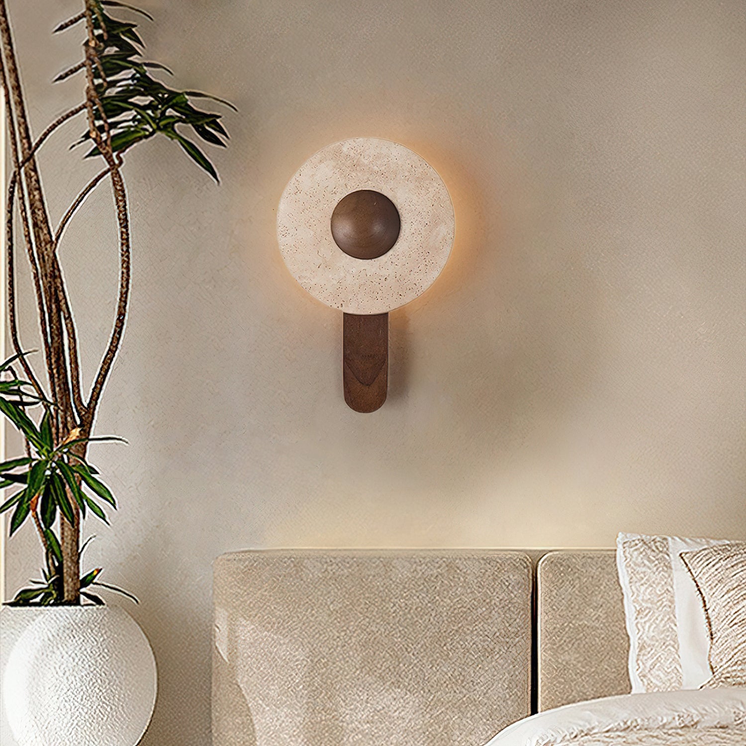 Lunar Wood Wall Lamp