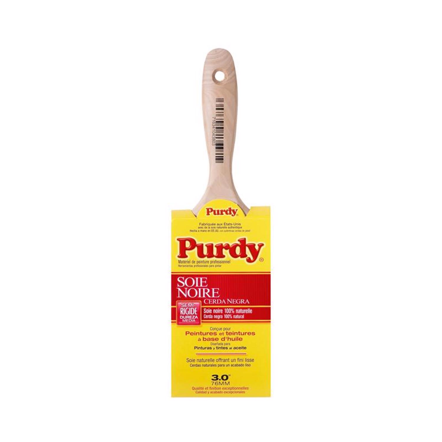 Purdy Black Bristle Swan 3 in. Medium Stiff Flat Wall Brush