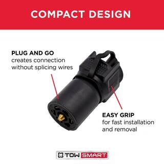 TowSmart 7-Way Blade to 4 or 5-Way Flat Trailer Light Wiring Adapter 1426