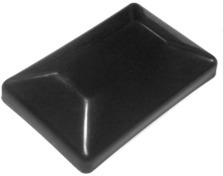 JSP Manufacturing Black 4x6 Fence Post Caps(3-5/8