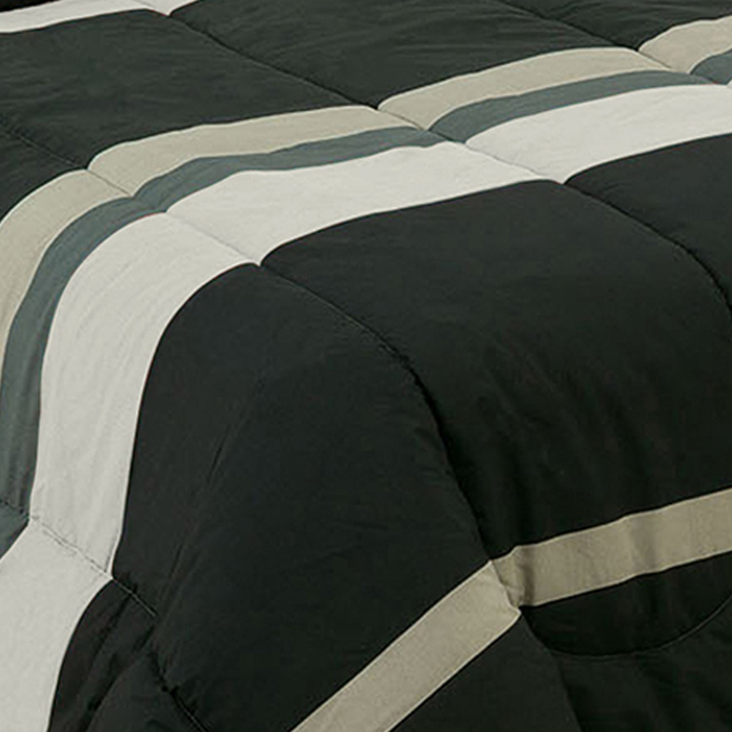 Brooklyn Flat Stripes 5 Piece Comforter Sets， Twin-XL