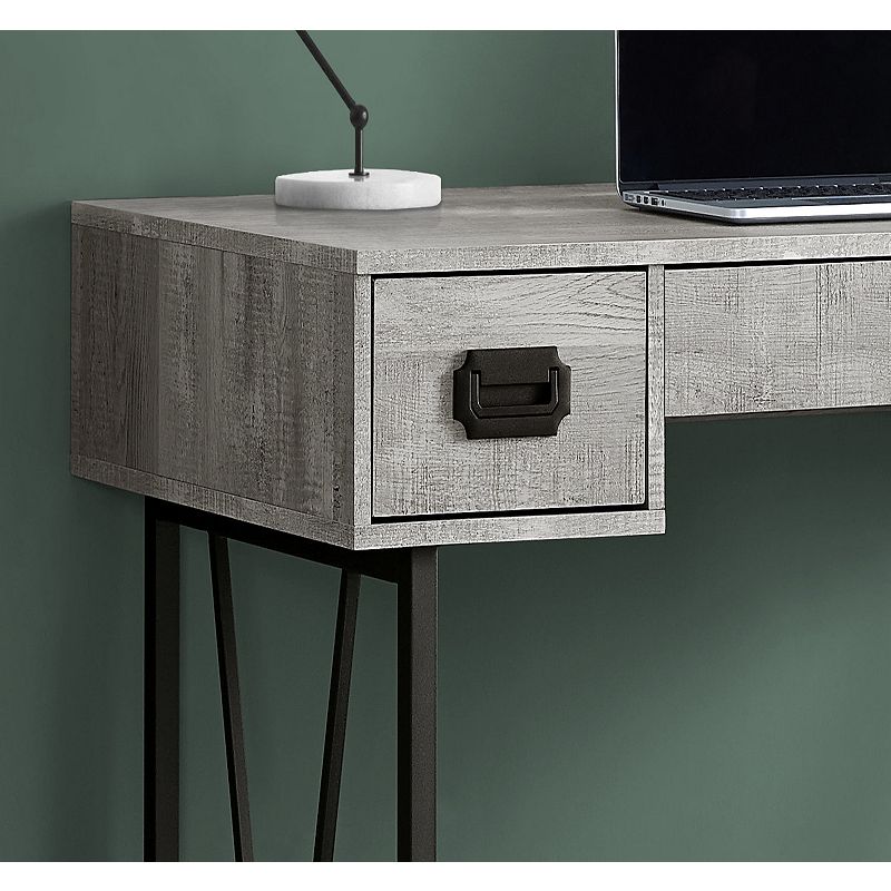 47.25 Gray Contemporary Rectangular Computer Desk