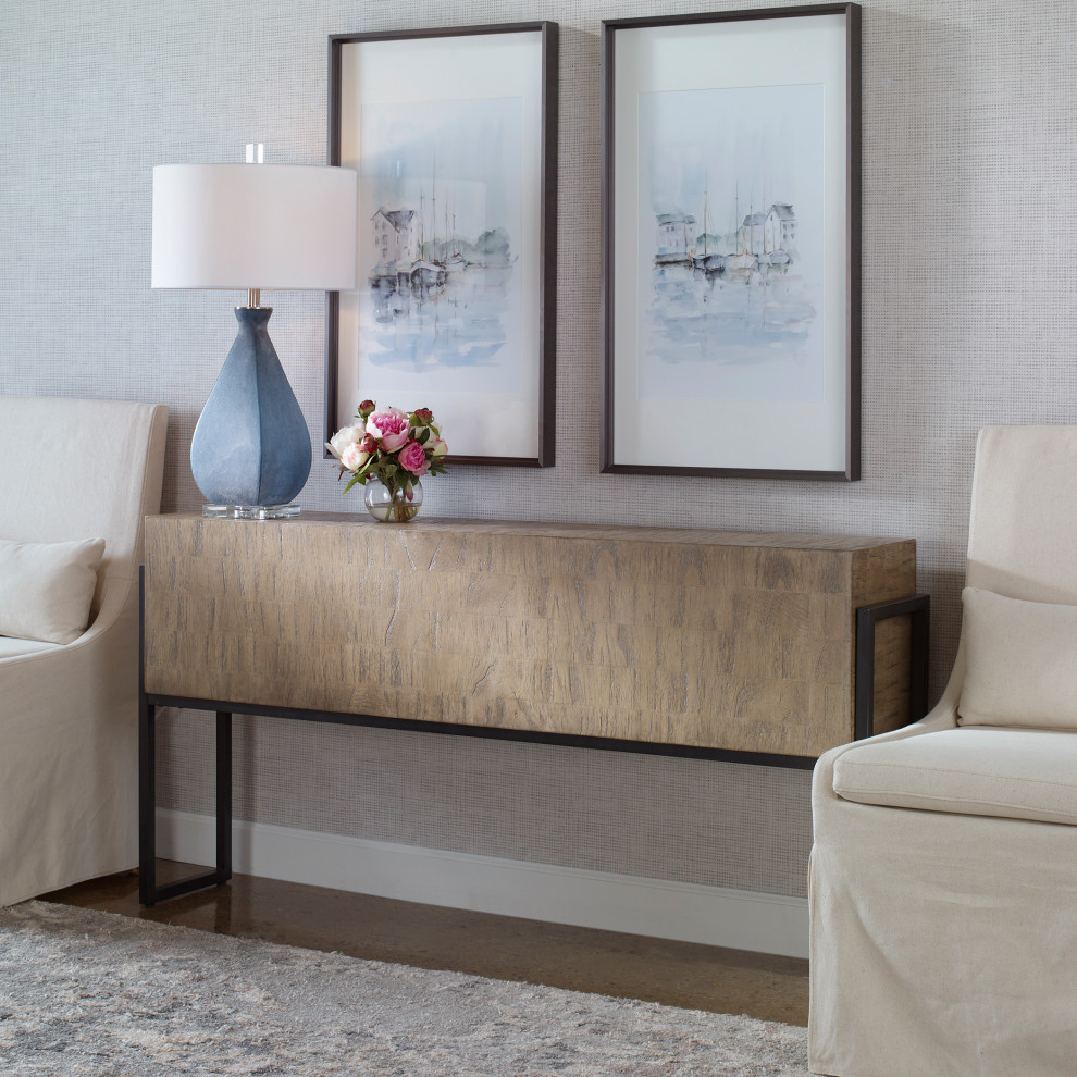 Uttermost Nevis Contemporary Console Table   Modern   Console Tables   by Zin Home  Houzz