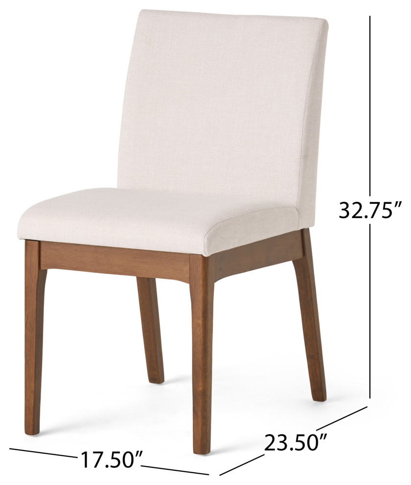 Oceanna Mid Century Modern Dining Chairs  Set of 2   Midcentury   Dining Chairs   by GDFStudio  Houzz