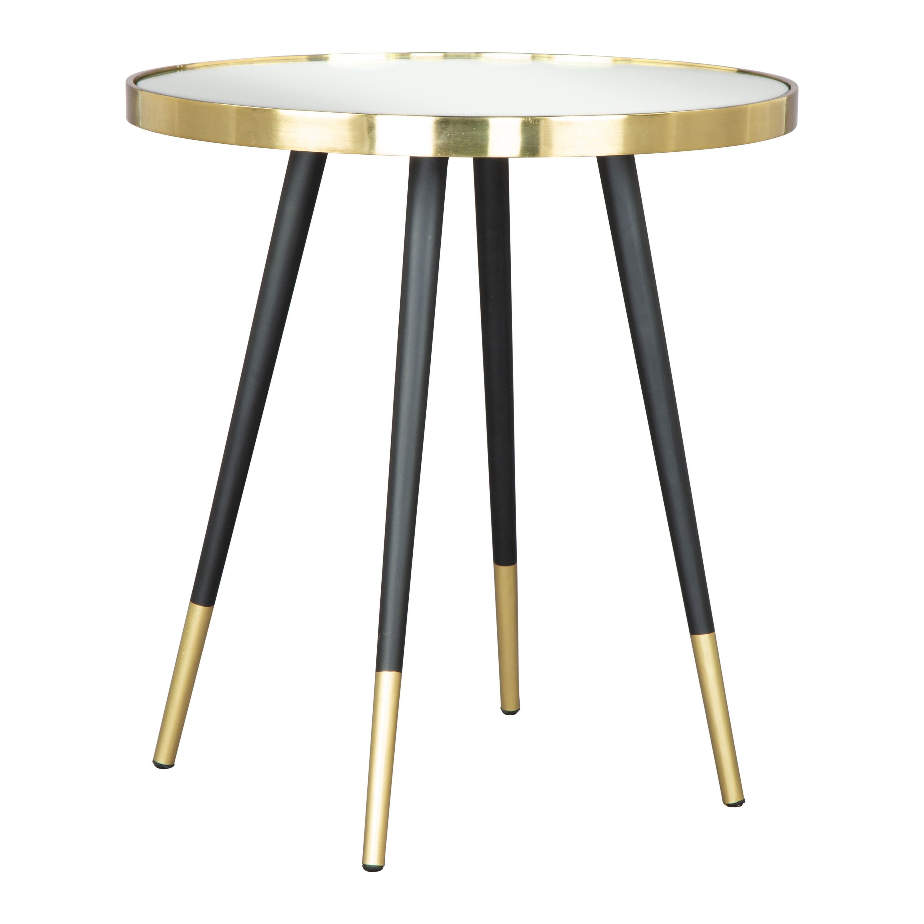 Particle Side Table Black and Gold