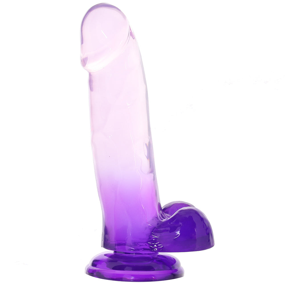 King Cock 7 Inch Ballsy Dildo in Purple