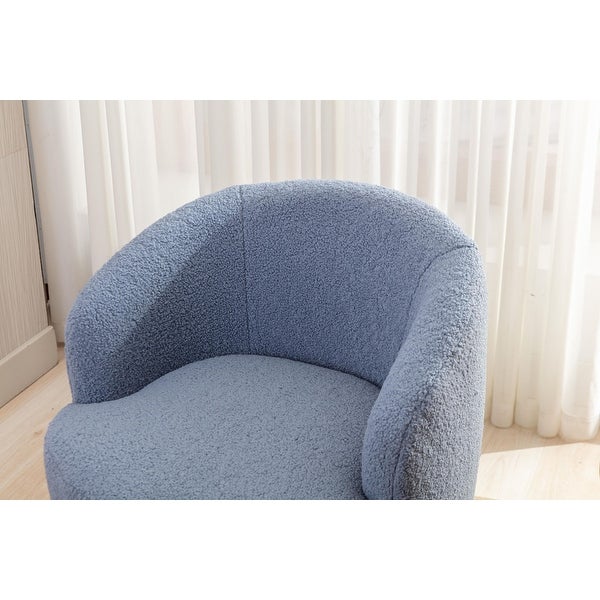 25inch Small Upholstered Fabric Swivel Accent Armchair