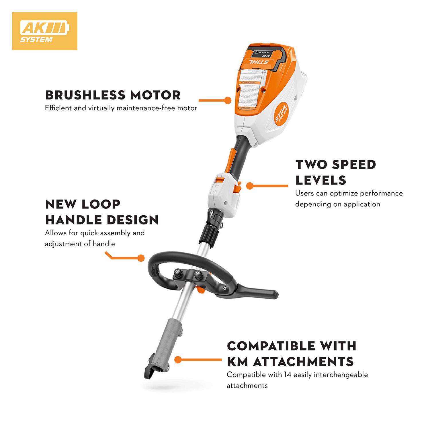 STIHL KMA 80 R Battery Edger/Trimmer Kit (Battery and Charger)