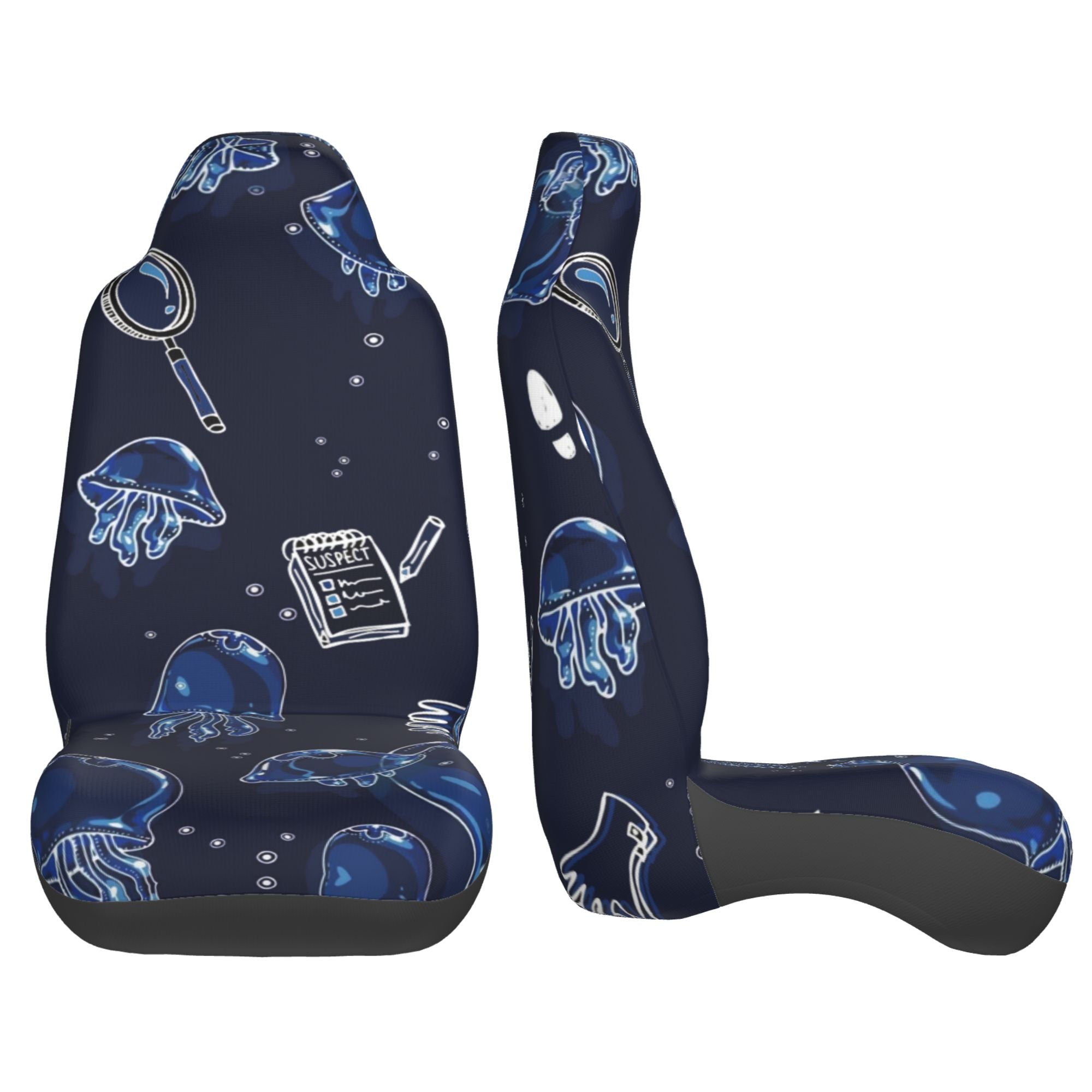 ZICANCN Car Seat Cover Jellyfish Sketch Car Front Seat Covers Protectors ， Automotive Seat Covers for Cars Trucks Suv