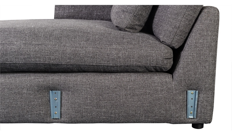 Hawthorne Collections Cullen 4 Piece Contemporary Modular Sectional   Gray   Transitional   Sectional Sofas   by Homesquare  Houzz