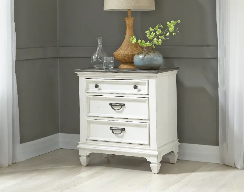 Allyson Park White Nightstand