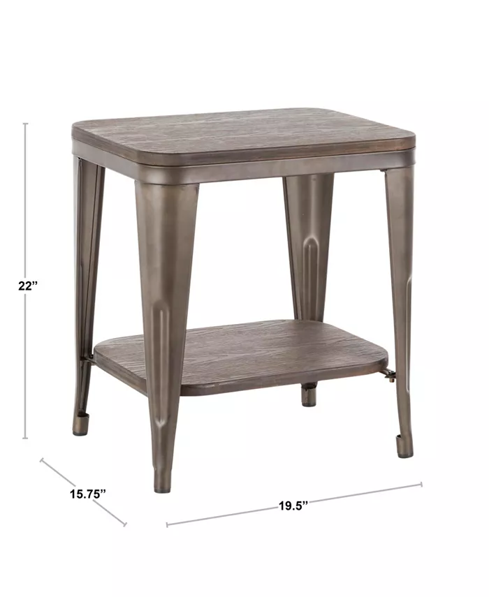 Lumisource Oregon End Table