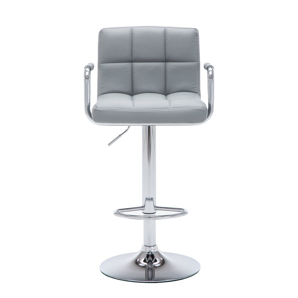 Upholstered Adjustable Retro Bar Stool