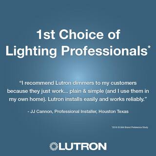 Lutron Sunnata Switch for 6A Lighting or 3A 110 HP Motor Single PoleMulti Location Truffle (ST-6ANS-TF) ST-6ANS-TF