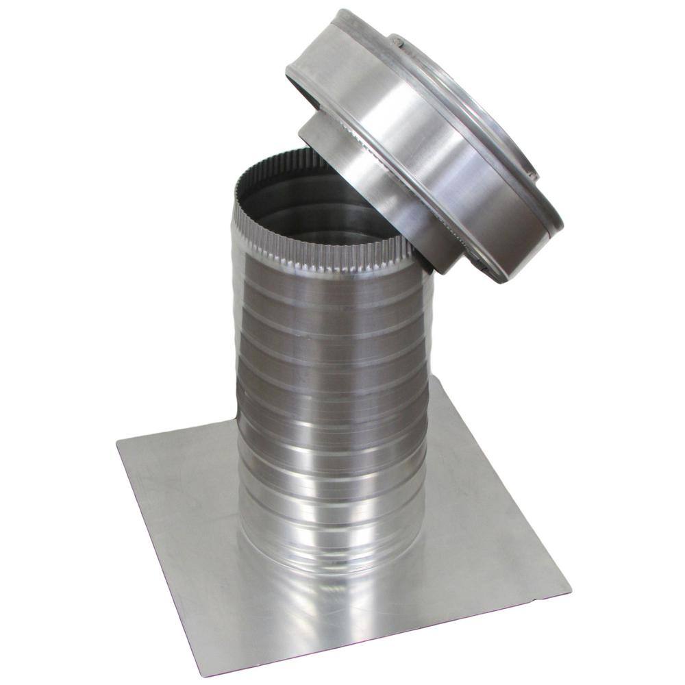 Active Ventilation 6 in. Dia Keepa Vent an Aluminum Roof Vent for Flat Roofs KV-6