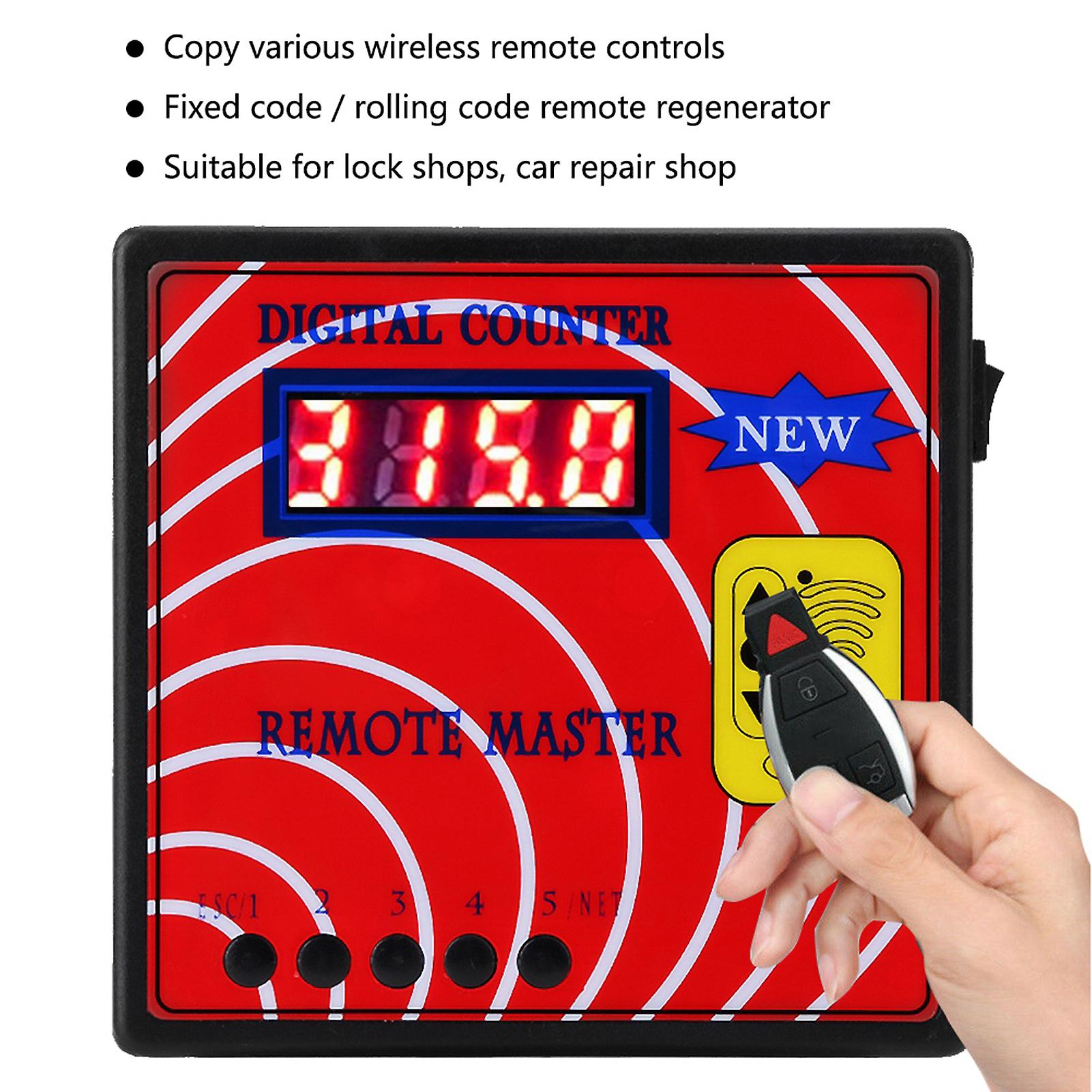 Wireless Digital Counter Remote Control Master 10th Generation Frequency Meter Copier Us Plug