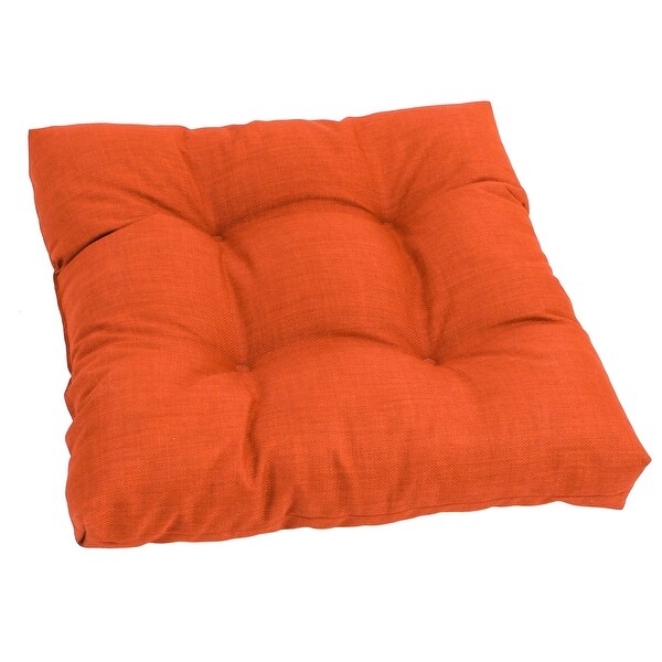 19-inch Square Indoor/Outdoor Tufted Chair Cushion - 19