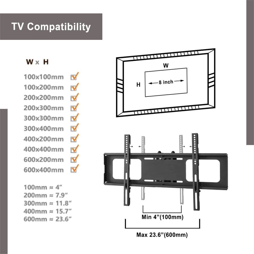 Height Adjustable Tempered Glass TV Stand