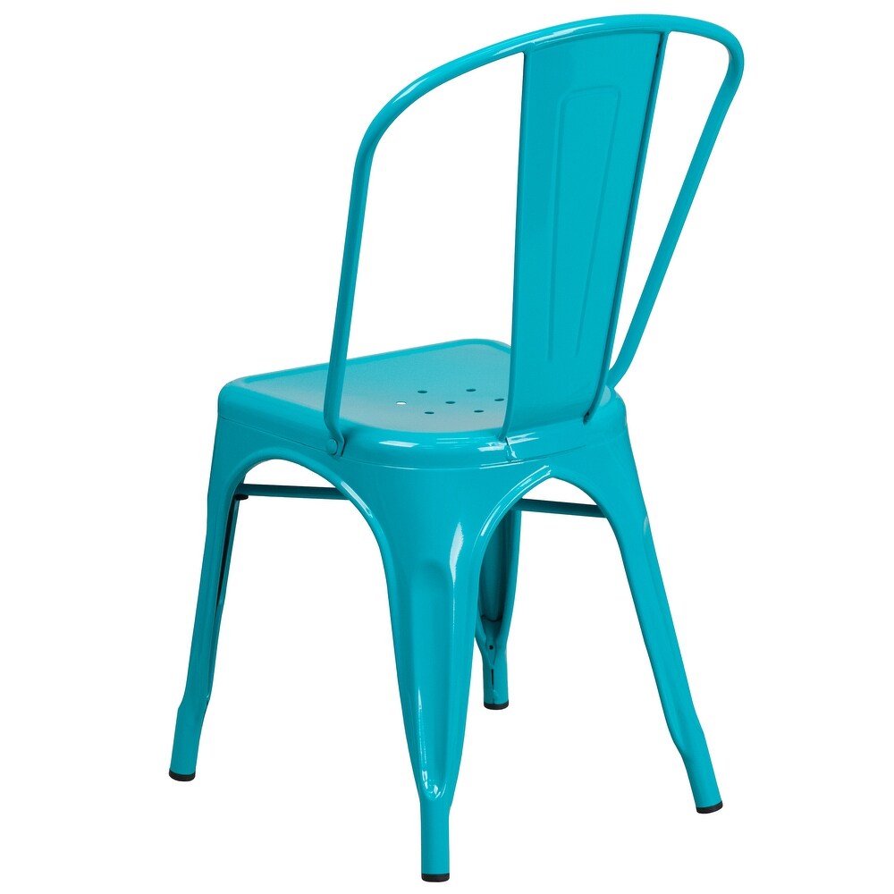 Metal Indoor/ Outdoor Stackable Chair