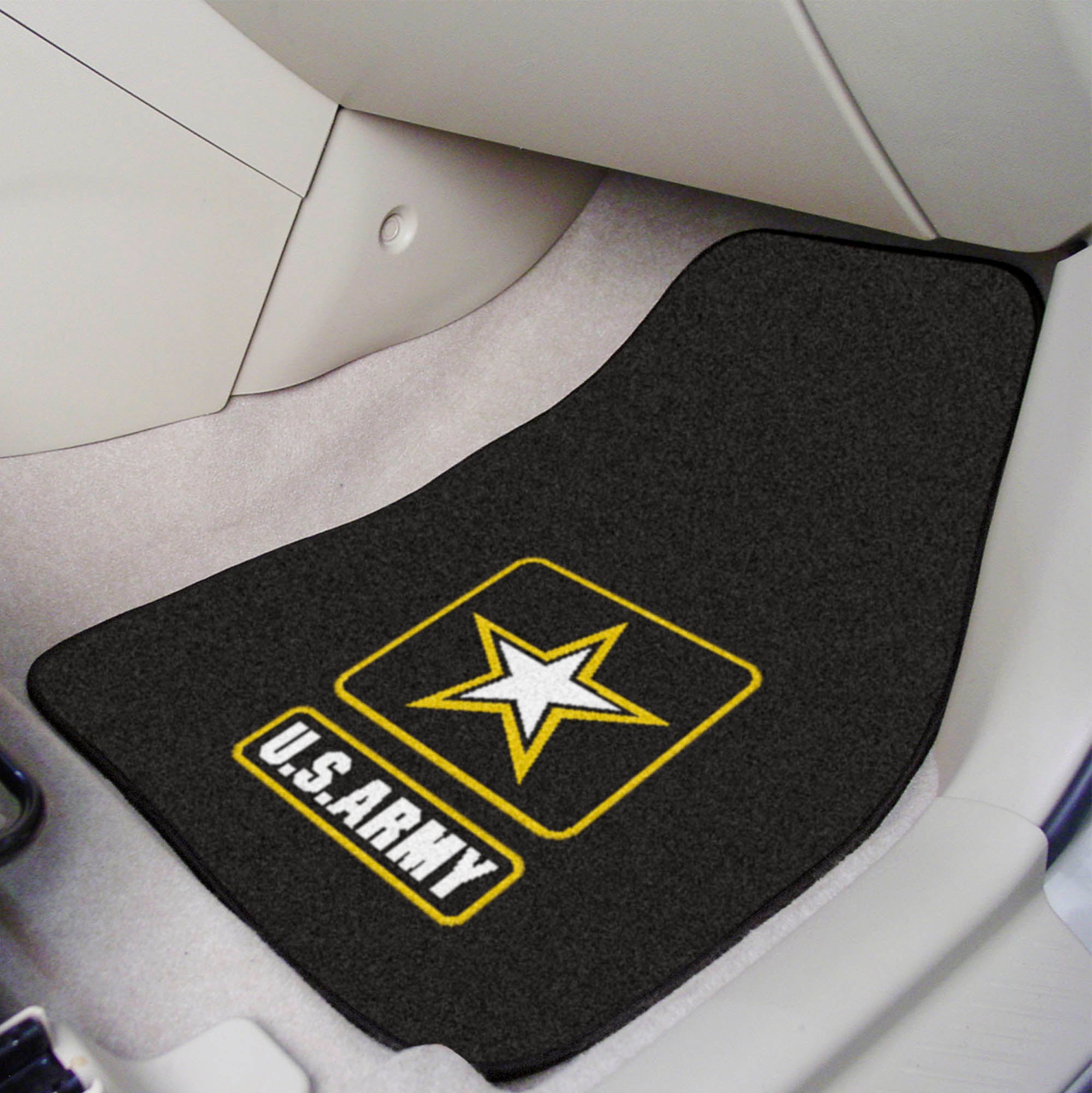 Army 2-pc Carpeted Car Mats 17