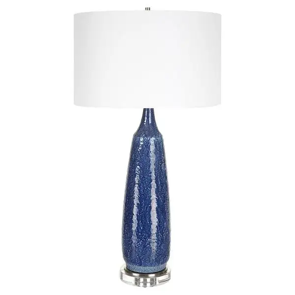 Uttermost Newport Cobalt Blue Table Lamp - 36.25 x 18 x 18